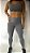 Calça Legging Cinza Suplex TEAM / Cintura Alta - Imagem 2