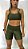 Short Corrida Feminino Cirrê Verde Militar com Bolsos / Cintura Alta - Imagem 5
