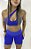 Short Corrida Feminino Azul Royal Emana com Bolsos / Cintura Alta - Imagem 2