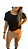 Camiseta Cropped Preta Glamour - Imagem 3