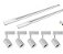 Kit Trilho Eletrificado 1.5 Metro + 5 Spots Led 30w Branco BQ 3000K Bivolt - Imagem 1
