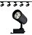 Kit Trilho Eletrificado 1.5 Metro + 5 Spots Led 20w Preto BQ 3000K Bivolt - Imagem 1
