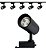 Kit Trilho Eletrificado 1.5 Metro + 5 Spots Led 7w Preto BQ 3000K Bivolt - Imagem 1