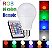 Lampada Led Bulbo Rgb 3w 16 Cores C/ Controle Remoto E27 612 - Imagem 2