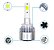 Par de Lâmpadas C6 H1 Super Led 6000K Farol Alto E Baixo  12V a 24V - Imagem 7