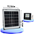 Refletor Led Solar 60w Holofote Prova D'água Com Controlador IP66 Branco Frio - Imagem 3