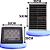 Refletor Led Solar Holofote  JORTAN 400W Com Placa Bateria Prova Dágua IP66 Branco Frio  Aluminio - Imagem 2