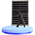 Refletor Led Solar Holofote  JORTAN 400W Com Placa Bateria Prova Dágua IP66 Branco Frio  Aluminio - Imagem 5