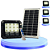 Refletor Holofote Led Solar 100W Com Placa Com Controle IP66 Frio Prova D água Brisa - Imagem 6