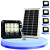 Refletor Holofote Led Solar 100W Com Placa Com Controle IP66 Frio Prova D água Brisa - Imagem 7