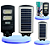 Luminária Solar Led 100W Pública Rua Poste Prova D'água Com Sensor embutido Luz Branca Frio - Imagem 1