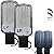 Kit 2 Luminária Led Publica Lp-Brisa 100w Smd Ip67 Bivolt 110v220v Branco Frio Da Rua - Imagem 1