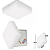 Kit 10 Plafon Led Borda Infinita 50W Quadrado SOBREPOR 30x30cm Bivolt 110v-220v Frio 6500K - Imagem 2