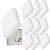 Kit 10 Plafon Led Borda Infinita 50W Quadrado SOBREPOR 30x30cm Bivolt 110v-220v Frio 6500K - Imagem 1