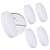 Kit 5 Plafon Led Borda Infinita 50W Redondo SOBREPOR 30x30cm Bivolt 110v-220v Neutro 4000K - Imagem 1