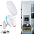 Kit 5 Plafon Led Borda Infinita 50W Redondo SOBREPOR 30x30cm Bivolt 110v-220v Neutro 4000K - Imagem 5