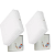 Kit 2 Plafon Led Borda Infinita 50W Quadrado SOBREPOR 30x30cm Bivolt 110v-220v Neutro 4000K - Imagem 1