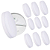 Kit 10 Plafon Led Borda Infinita 50W Redondo SOBREPOR 30x30cm Bivolt 110v-220v Neutro 4000k - Imagem 1