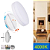 Kit 10 Plafon Led Borda Infinita 50W Redondo SOBREPOR 30x30cm Bivolt 110v-220v Branco Frio 6500K - Imagem 5
