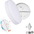 Kit 5 Plafon Led Borda Infinita 50W Redondo SOBREPOR 30x30cm Bivolt 110v-220v Branco Frio 6500K - Imagem 3