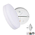 Kit 5 Plafon Led Borda Infinita 50W Redondo SOBREPOR 30x30cm Bivolt 110v-220v Branco Frio 6500K - Imagem 2