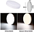Kit 5 Plafon Led Borda Infinita 50W Redondo SOBREPOR 30x30cm Bivolt 110v-220v Branco Frio 6500K - Imagem 8