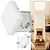 Kit 5 Plafon Led Borda Infinita 50W Quadrado SOBREPOR 30x30cm Bivolt 110v-220v Neutro 4000K - Imagem 5