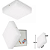Plafon Led Borda Infinita 50w Sobrepor Quadrado  30cmx30cm Bivolt 100v-220v Neutro 4000k - Imagem 1