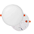 Plafon Led Borda Infinita 50w Embutido Redondo 30cmx30cm Bivolt 100v-220v Neutro 4000k - Imagem 2