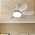 Ventilador de Teto 80w 5 Par Super LED Lâmpada Com 3 Cor E27 Controle Remoto Economica Bivolt 110v-220v - Imagem 4