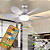 Ventilador de Teto 80w 5 Par Super LED Lâmpada Com 3 Cor E27 Controle Remoto Economica Bivolt 110v-220v - Imagem 1