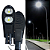 Luminária Led Pública Pétala Cob 100w 75% Lumen Preto Bivolt 110v-220v Branco Quente 3000k - Imagem 4