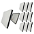 Kit 10 Plafon Led Borda Infinita Preto 50W Quadrado SOBREPOR 30x30cm Bivolt 110v-220v Frio 6500K - Imagem 1