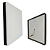 Kit 5 Plafon Led Borda Infinita Preto 50W Quadrado SOBREPOR 30x30cm Bivolt 110v-220v Branco Frio 6500K - Imagem 5