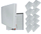 Kit 10 Plafon Led Borda Infinita 72w Sobrepor Quadrado 40cmx40cm Bivolt 100v-220v Neutro 4000k - Imagem 1