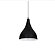 PENDENTE ALUMINIO CAIRO KIN LIGHT PD155 PRETO - Imagem 1