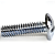 Parafuso Rosca Máquina Cabeça Redonda Fenda Ferro Zinco Branco 1/8-40 X 3/4 BSW - 100 Peças - Imagem 4