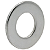 Arruela Lisa Reforçada 3/8 x 3 mm Ferro Zinco Branco - Imagem 1