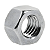Porca Sextavada 1. 1/4" 12UNF Chave 1.7/8 Ferro Zinco Branco - Imagem 1