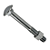 Parafuso Francês com Porca 1/2-12 X 4BSW Ferro Zinco Branco - Imagem 1