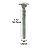 Parafuso Francês com Porca 3/8-16 X 5-1/2UNC Ferro Zinco Branco - Imagem 2