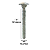 Parafuso Francês com Porca 5/8-11 X 4UNC Ferro Zinco Branco - Imagem 2