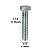 Parafuso Sextavado Rosca Inteira 3/16-24 X 1-1/4BSW Ferro Zinco Branco - Imagem 2