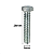 Parafuso Sextavado Rosca Inteira M8-1,25 X 20MA Ferro Zinco Branco - Imagem 2