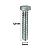Parafuso Sextavado Rosca Inteira M8-1,25 X 12MA Ferro Zinco Branco - Imagem 2