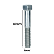 Parafuso Sextavado Rosca Parcial M6-1,00 X 60MA Ferro Zinco Branco - Imagem 2