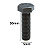 Parafuso Sextavado Rosca Inteira M5 x 50 MA 8.8 - Imagem 2