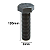 Parafuso Sextavado Rosca Inteira M8 x 120 MA 8.8 - Imagem 2