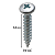 Parafuso Auto Atarraxante Cabeça Panela Phillips Ferro Zinco Branco 2.2 X 9.5 - Imagem 2