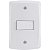 Conjunto 4x2 com 1 Interruptor Simples 10 A 250 V Horizontal Tramontina Lux2 Branco - Imagem 1